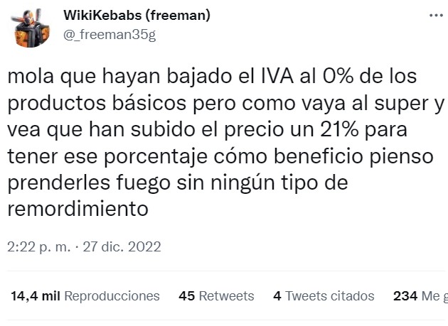 El Gobierno elimina el IVA de los productos de primera necesidad