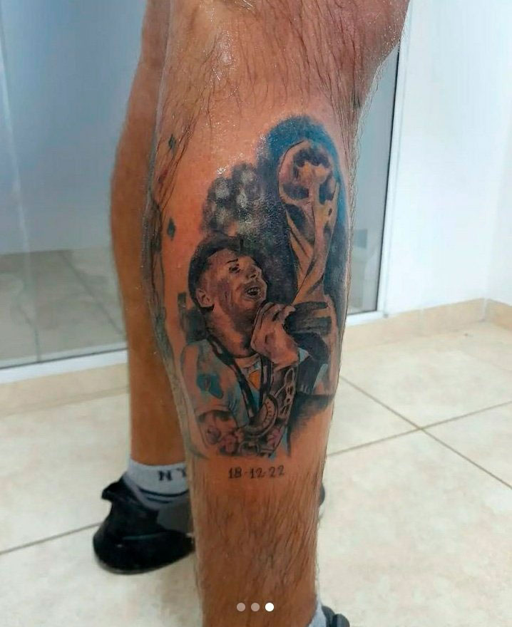 Galería de tatuajes demigrantes sobre Argentina en el mundial