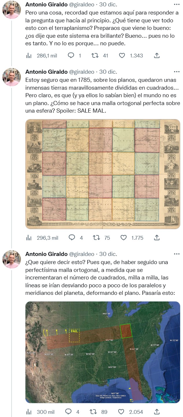 La curva que demuestra que la Tierra no es plana