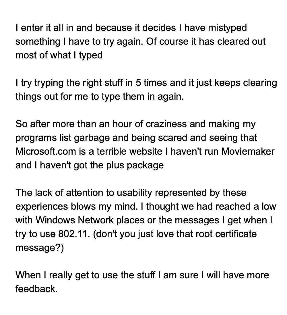 Cuando Bill Gates fue incapaz de instalar Microsoft Movie Maker, y escribió un e-mail a su equipo quejándose y pidiendo soluciones