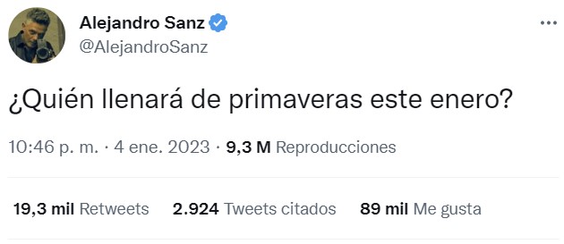 Por fin se responde a la mítica pregunta de Alejandro Sanz