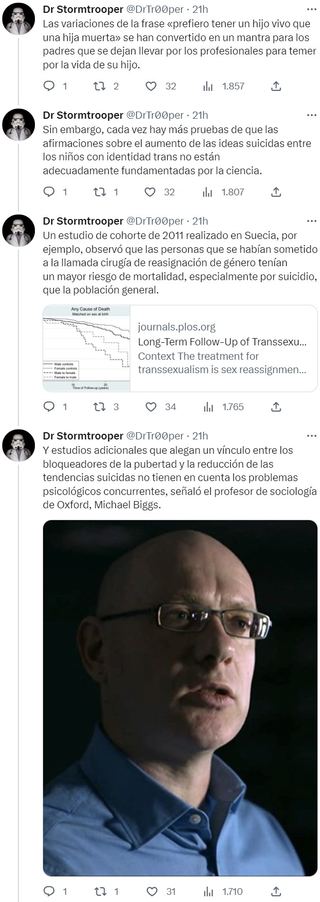 «destransicionistas», personas que antes se identificaban como transgénero, que se arrepienten después de haber tomado medidas para hacer la transición al sеxo opuesto