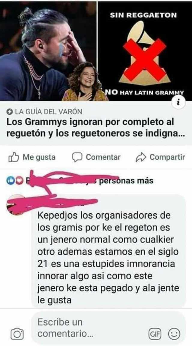 Los Grammys ignoran al reguetón por pura "IMNORANCIA"