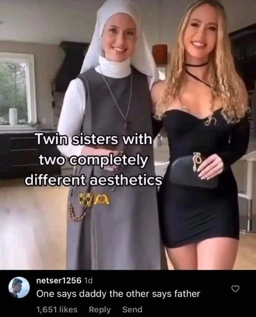 Dos hermanas con estéticas totalmente diferentes