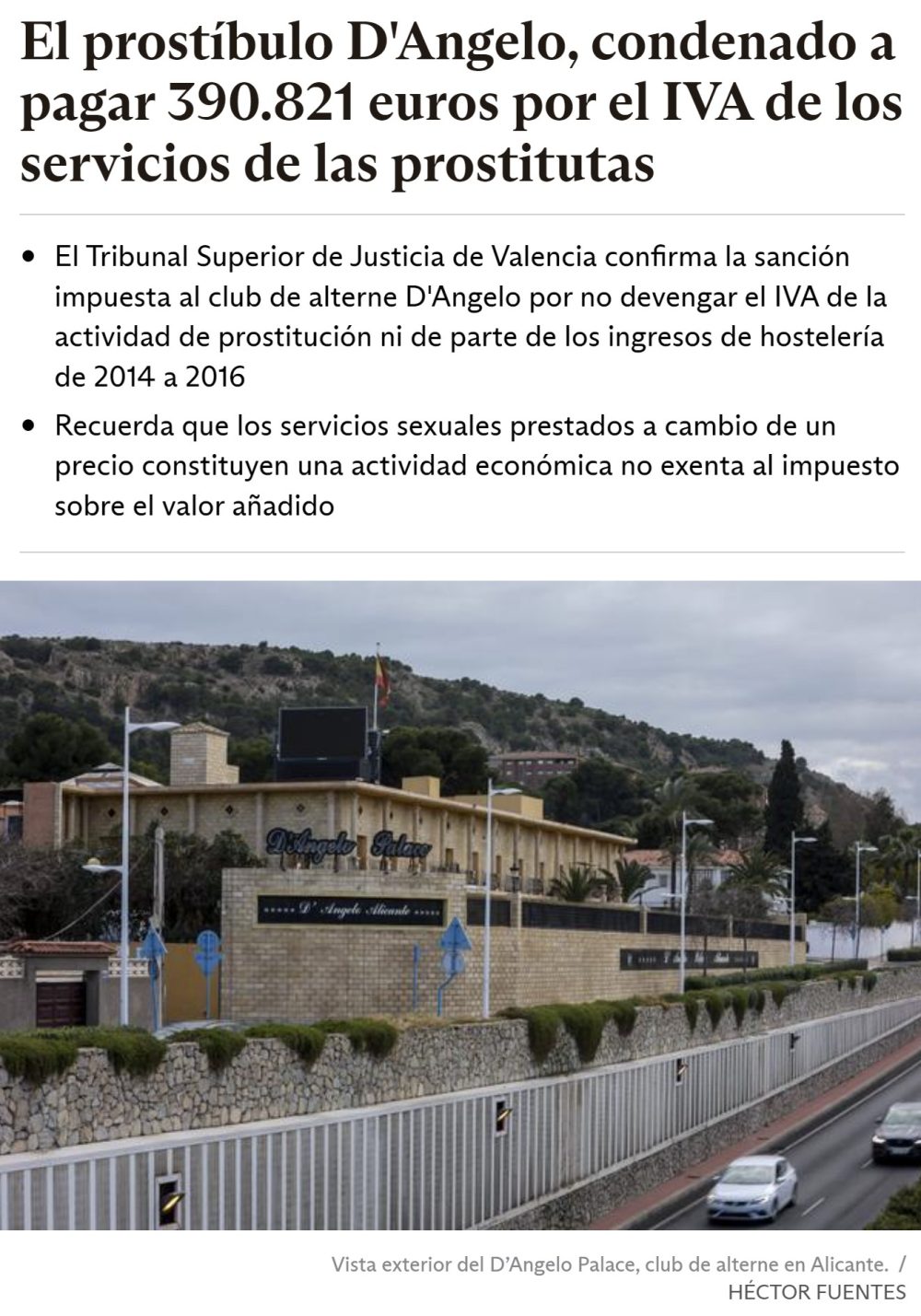 Valencia reclamando el IVA de trabajos secsuales...