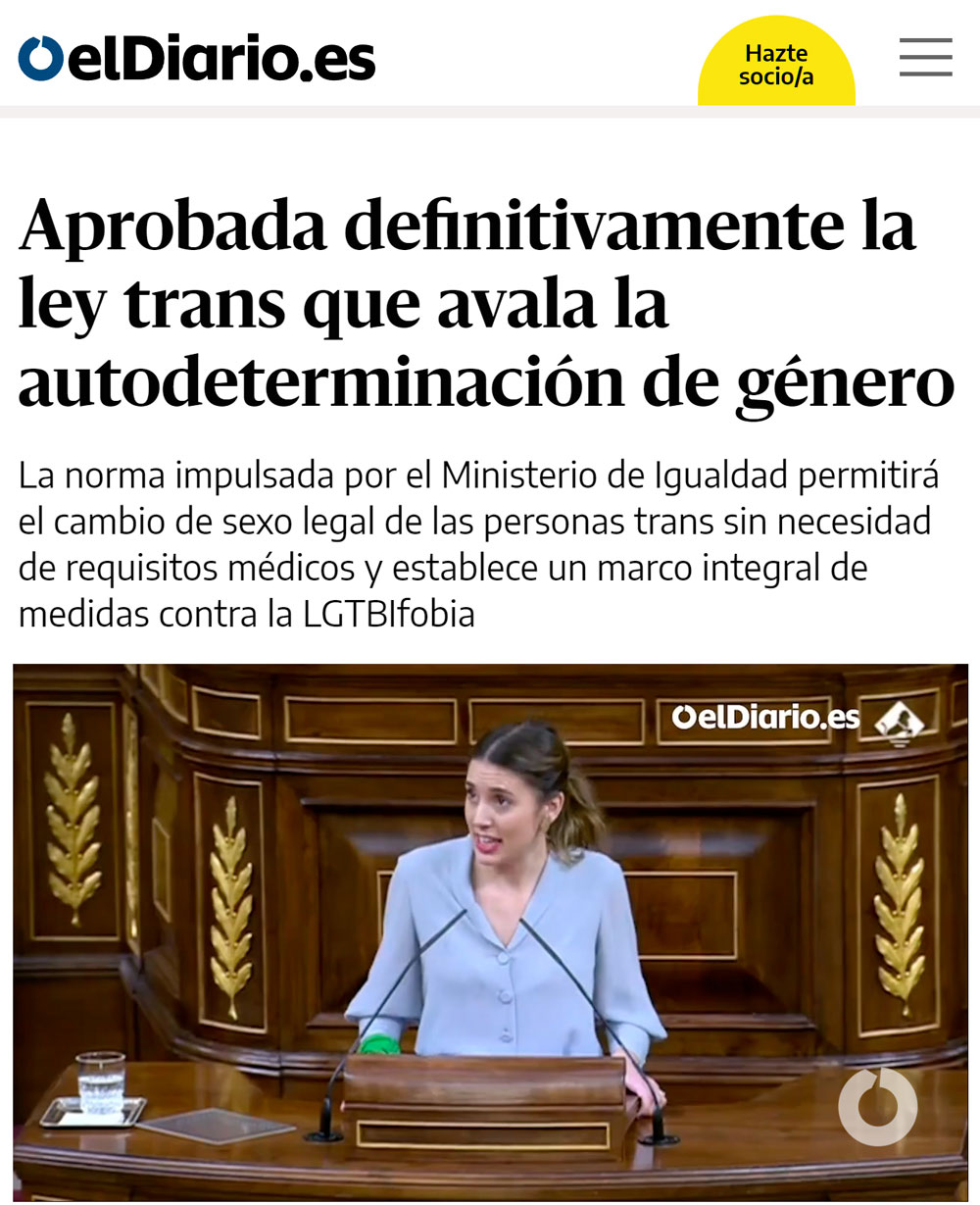 Otra ley de Podemos que ha nacido para volverse en su contra...