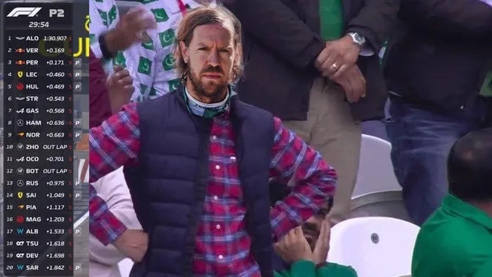 Alonso personificó un meme