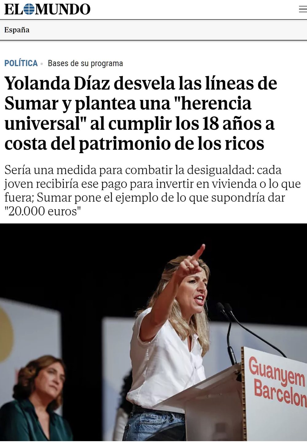 Llega la 'herencia universal': la paga 'Robin Hood' que sufragarán los ricos.