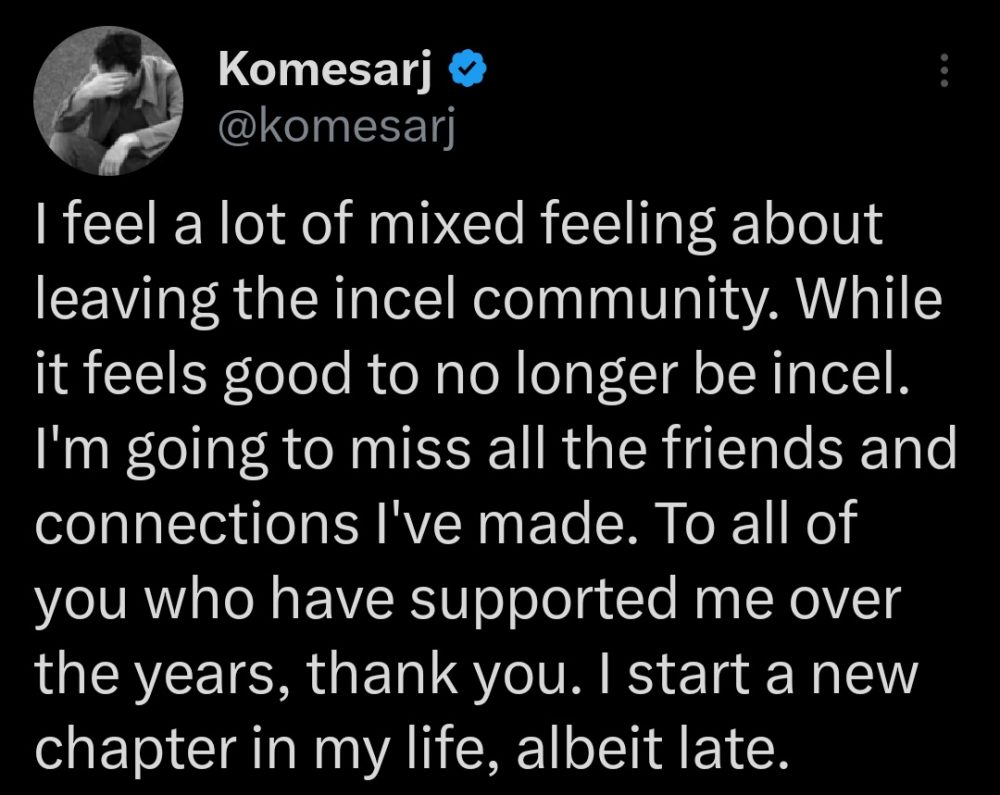 Resumen del movimiento INCEL: Odiar a todas las mujeres... hasta que una te hace caso.