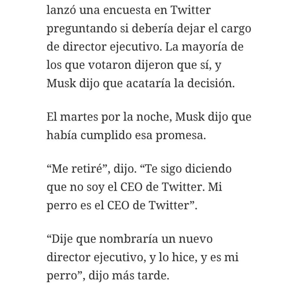 Elon Musk cumplió su palabra