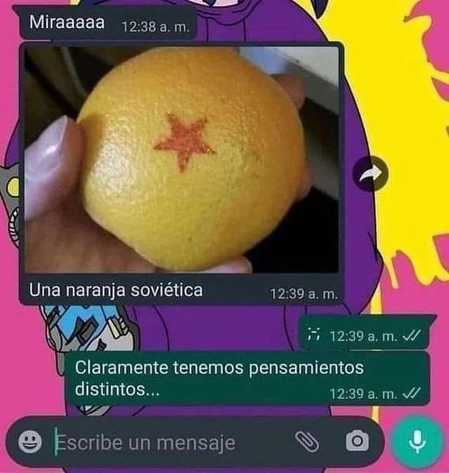 Una... naranja... soviética...
