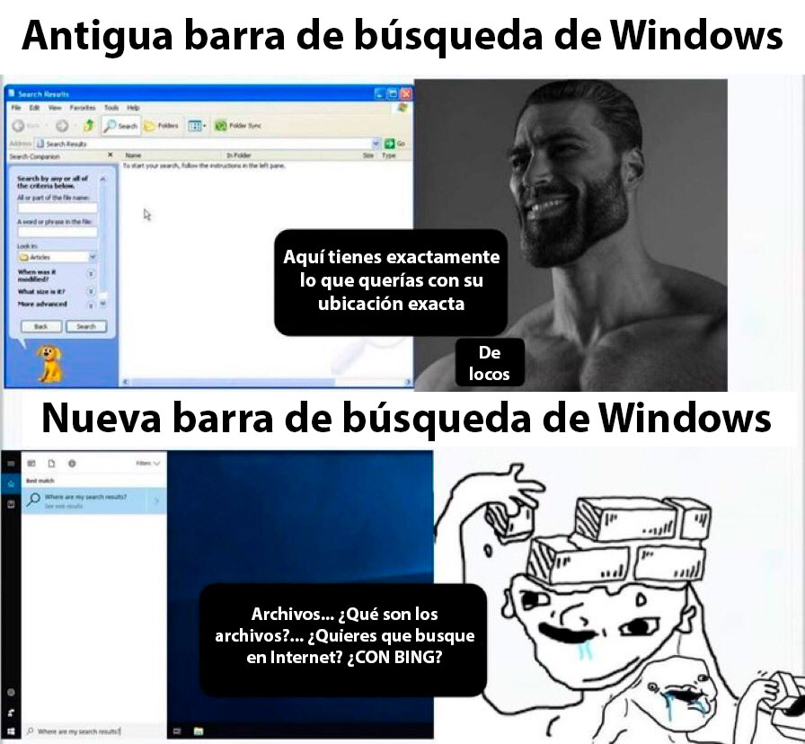 La clásica "mejora" de Windows