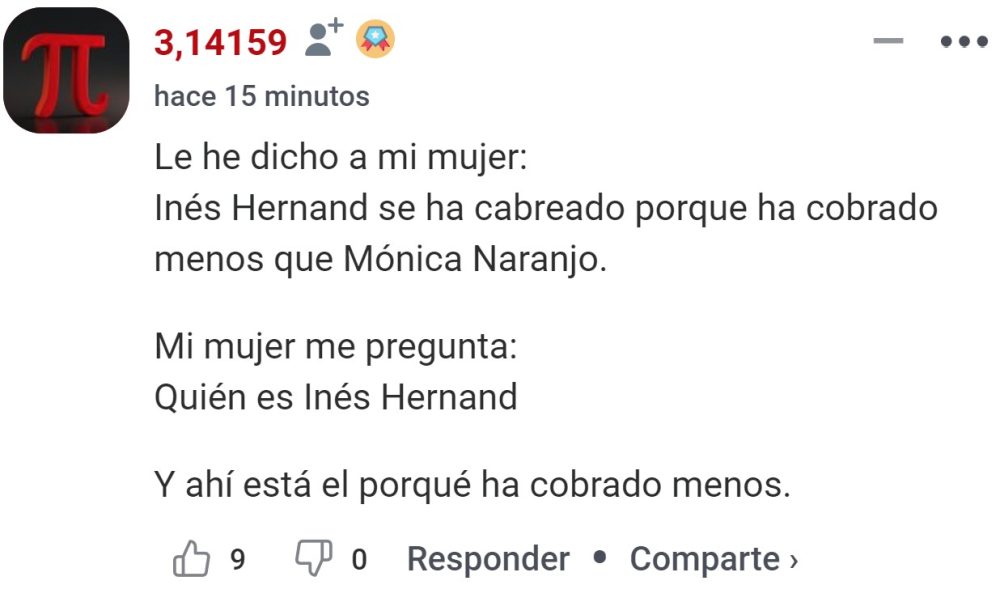 Inés Hernand está llorando en redes porque cobró menos que sus dos compañeros por presentar el Benidorm Fest
