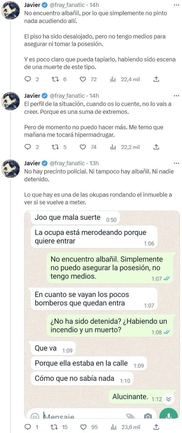 No sé para qué pactan nada si los okupas no existen...