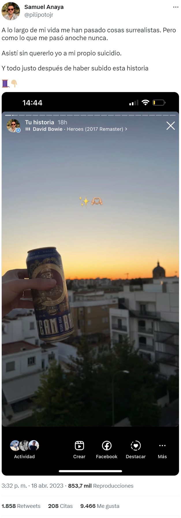 La historia surrealista del día: cuando te vas a suіcіdar y eres el último en enterarte