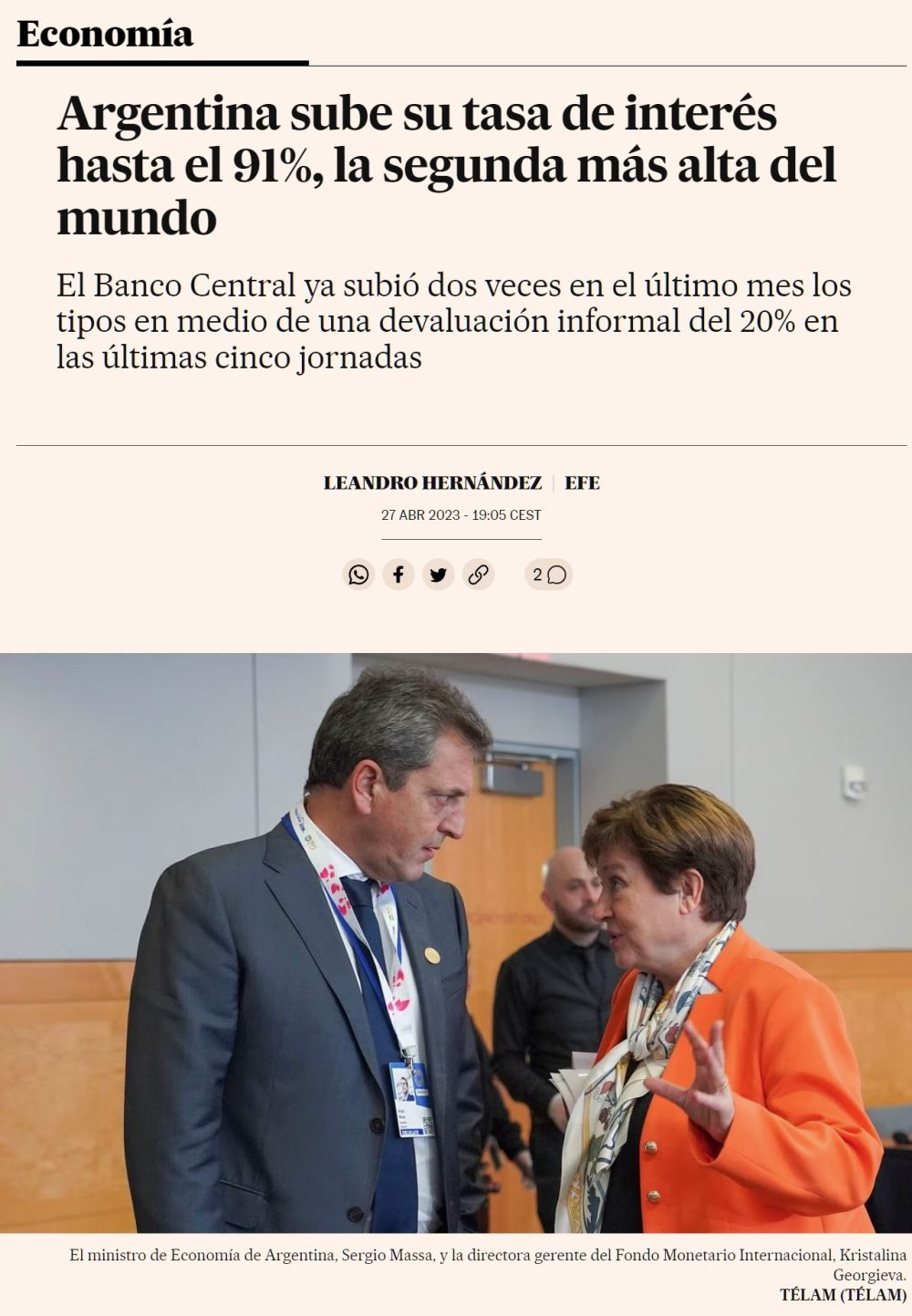 Argentina: con la turboinflación llegan los TURBOINTERESES