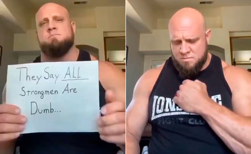 "Dicen que todos los hombres fuertes somos tontos"'