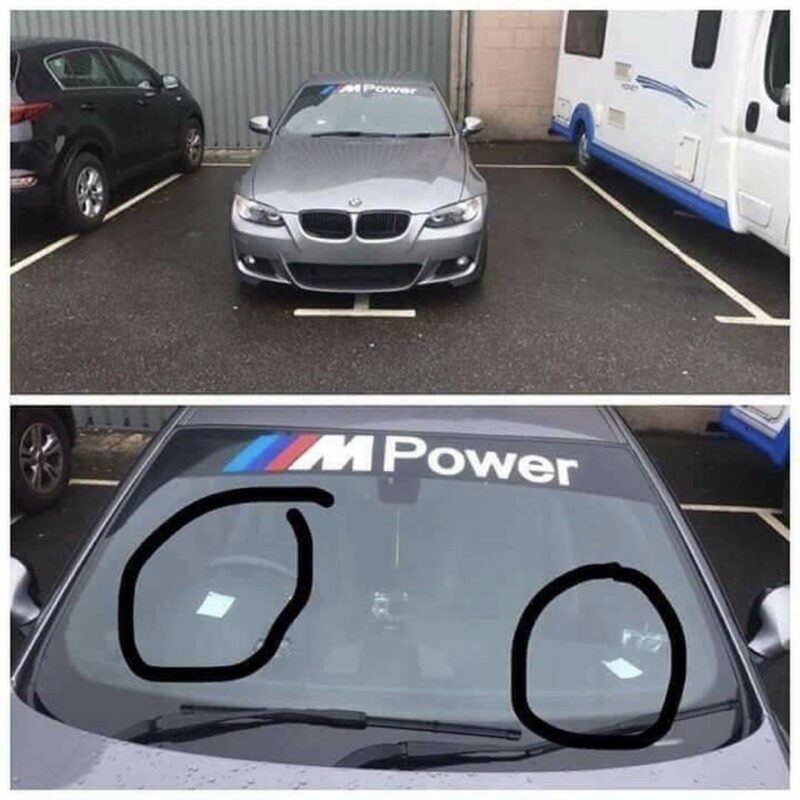 Cuando eres conductor de BMW pero legal