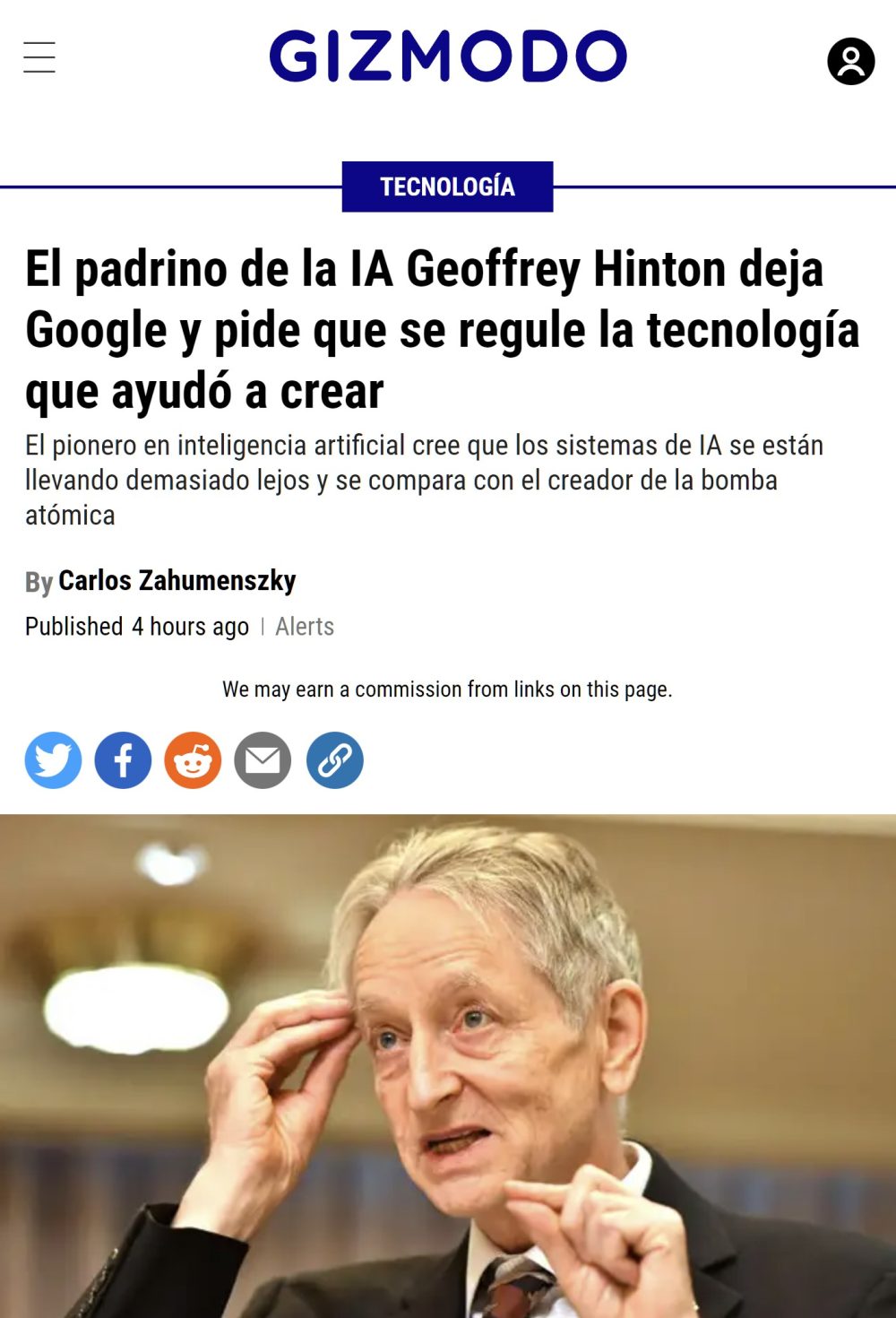 El creador de Skynet se arrepiente. Mucho.
