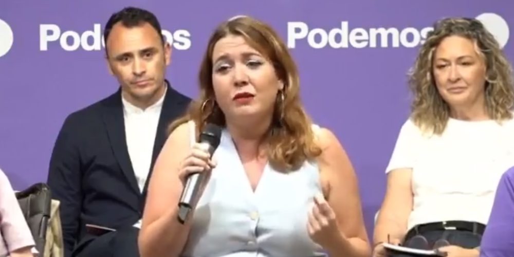 Ángela Rodríguez Pam: “Fijaos cómo sería si, en unos meses, en vez de existir un Ministerio de Igualdad existiera un Ministerio de Familia”.
