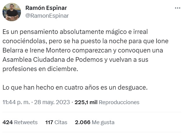 Podemos: muchos likes, pocos votos.