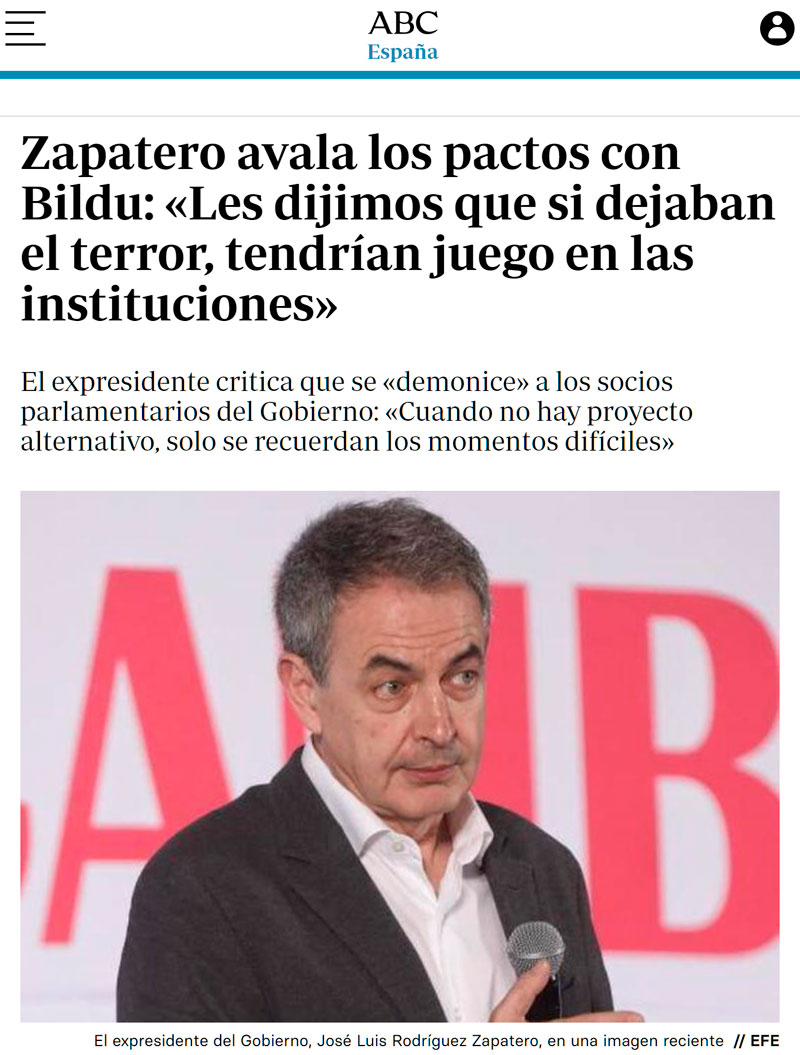 Resumen de ZP: "Baja el arma y te meto en el gobierno"