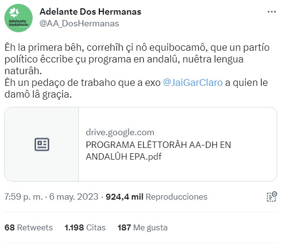 Adelante Dos Hermanas presenta su programa electoral en Andaluz