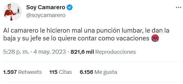 Si me pidieran resumir el sector de la hostelería en España, lo haría mostrando este post.