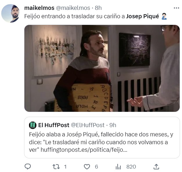 Feijóo alaba a Josép Piqué, fallecido hace dos meses, y dice: "Le trasladaré mi cariño cuando nos volvamos a ver"