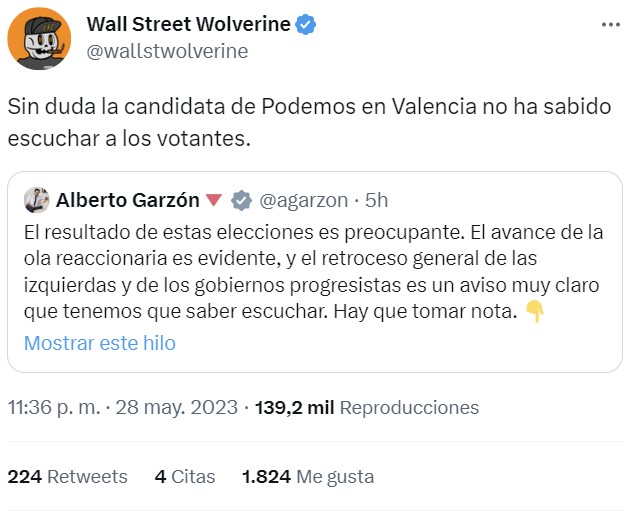 Podemos: muchos likes, pocos votos.
