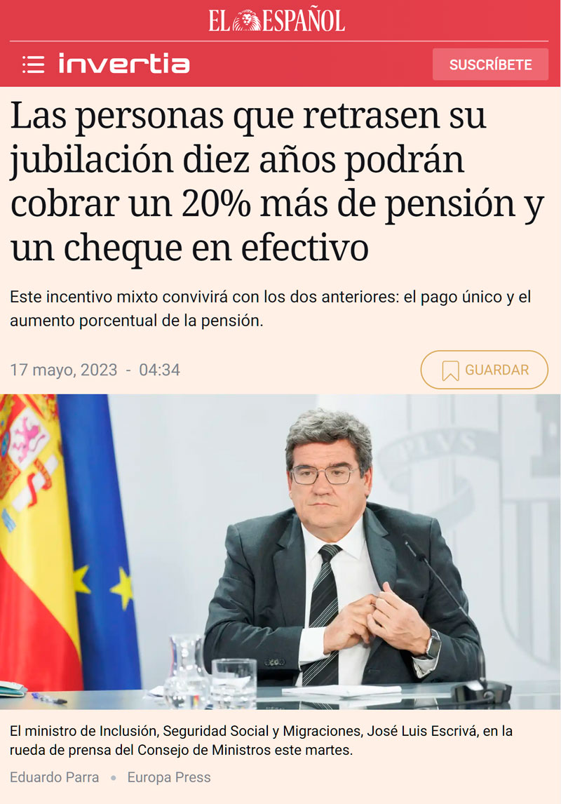 ¿Te enviarán la pensión a la tumba?