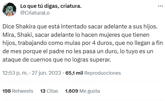 Shakira está "luchando por sacar a sus hijos adelante"