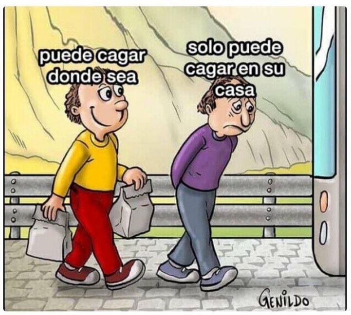 Desgraciadamente para mí soy el de morado.