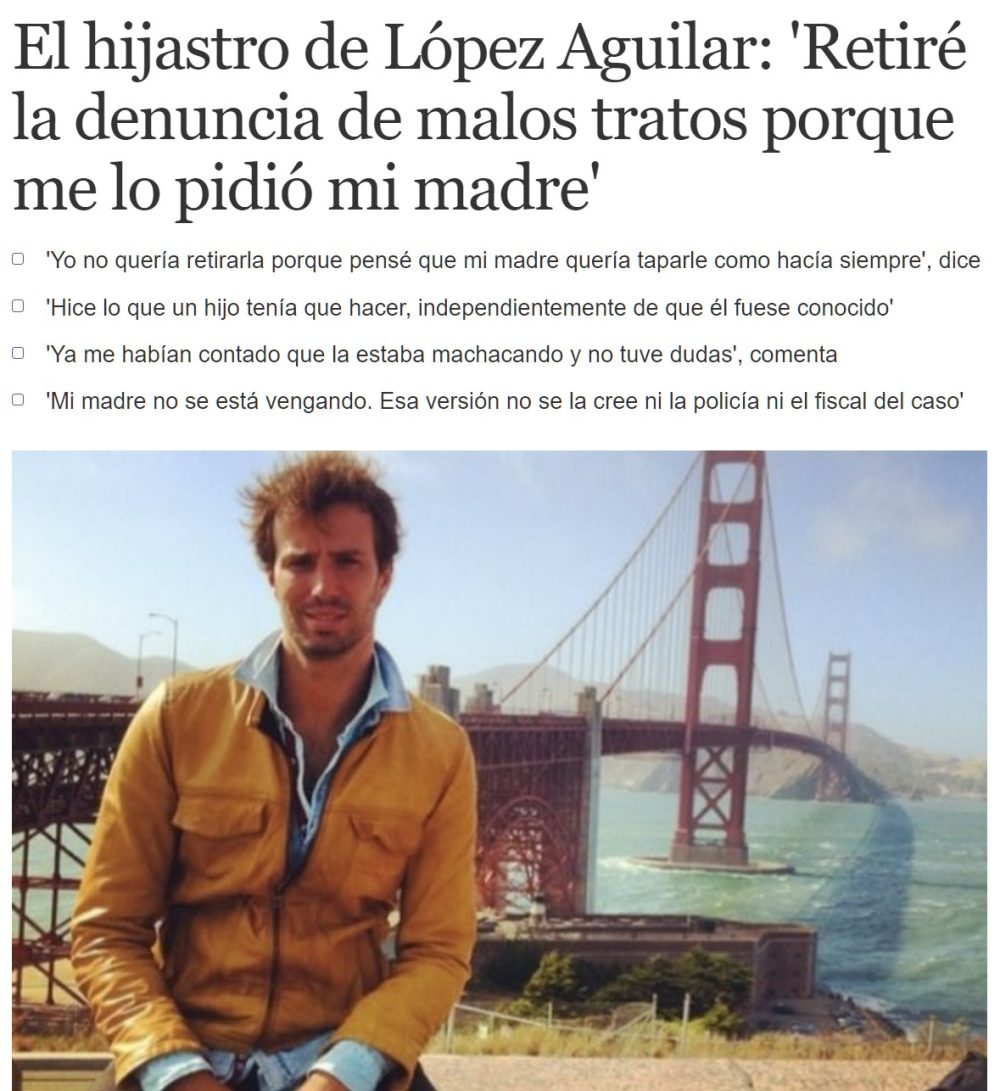 Cuando el ministro que impulsó la Ley de VioIencia de Género sufrió en sus carnes una "denuncia falsa": así se desdijo su ex-mujer.
