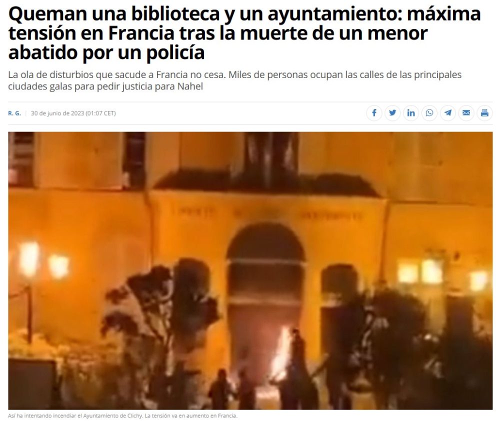 Se está yendo un poco de madre el Black Lives Matter francés.