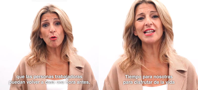 Yolanda Díaz: Queremos un país en el que salgas una hora antes del trabajo. Y tú, ¿qué piensas sobre esta propuesta?