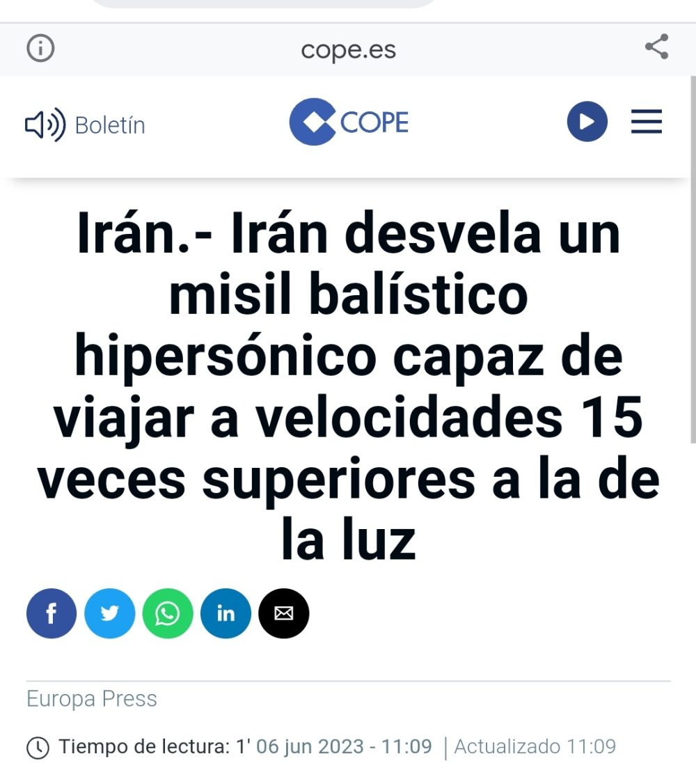 En Irán buscaban crear un misil, y acabaron creando una máquina del tiempo.