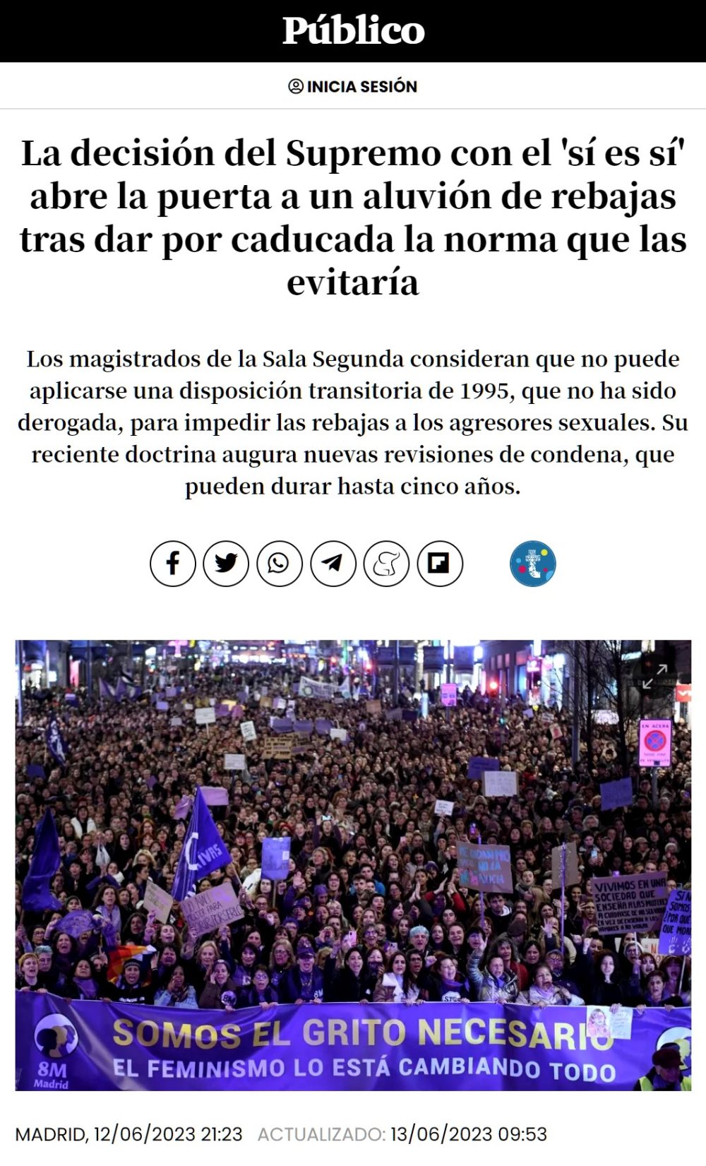 Aluvión de nuevas rebajas por el 'solo sí es sí' al decretar el Supremo "caducada" la disposición legal que las impedía