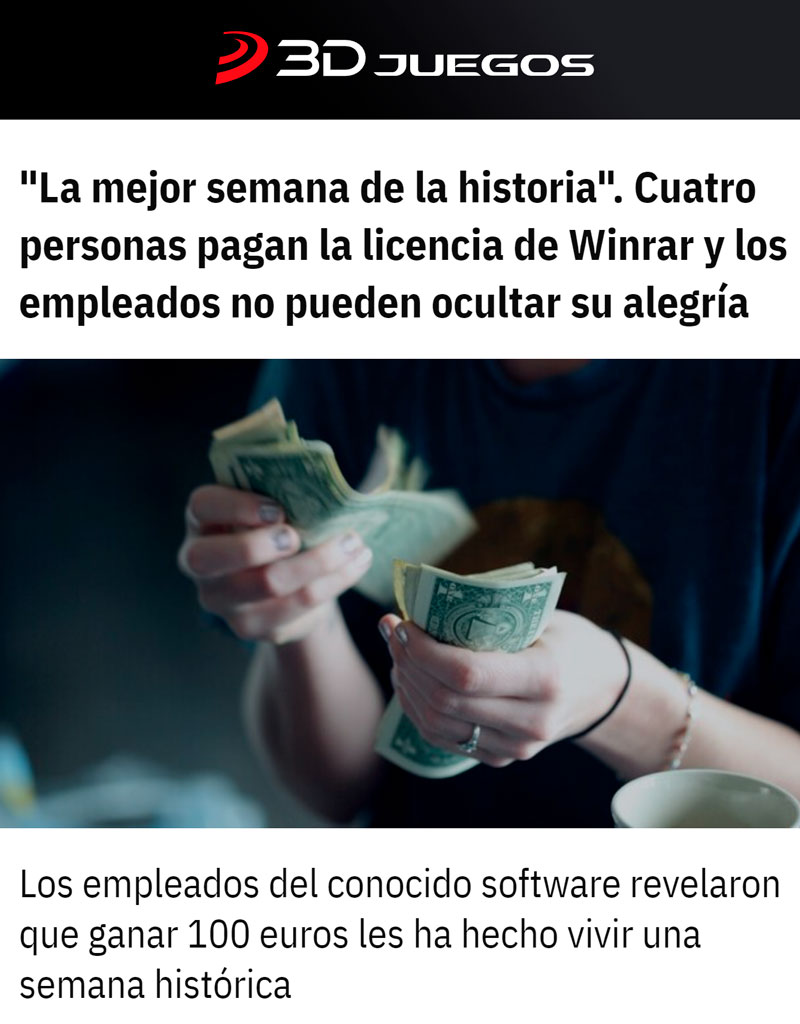 Winrar vive la mejor semana de su historia