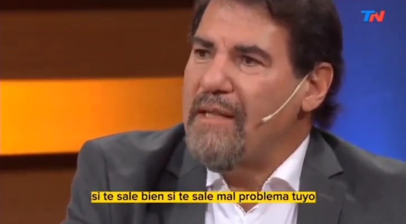 Claudio Zuchovicki: "Si te sale mal, problema tuyo. Si te sale bien... dame el 70%"