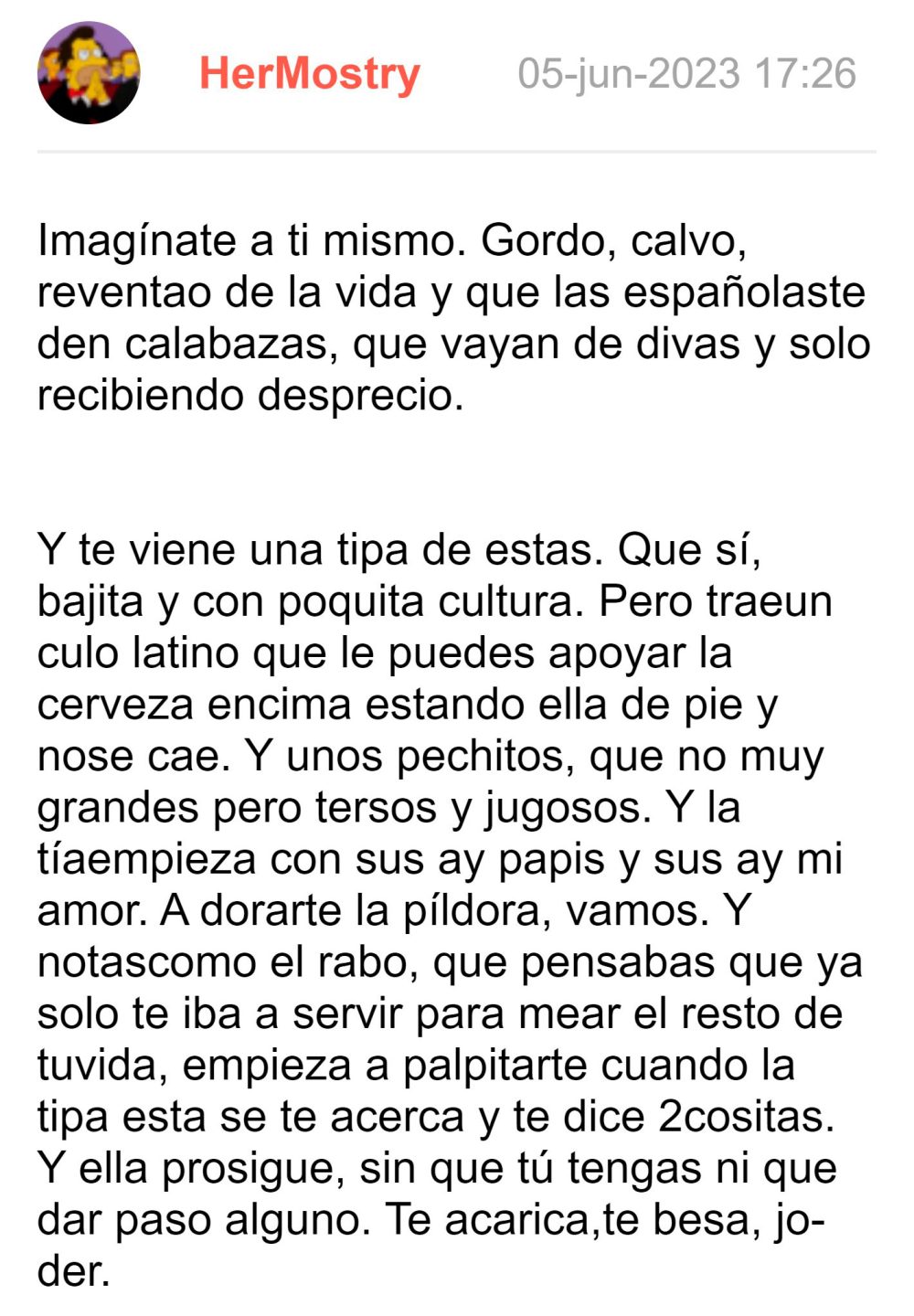 Mejor historia de amor que Crepúsculo, encontrada en un hilo de Forocoches