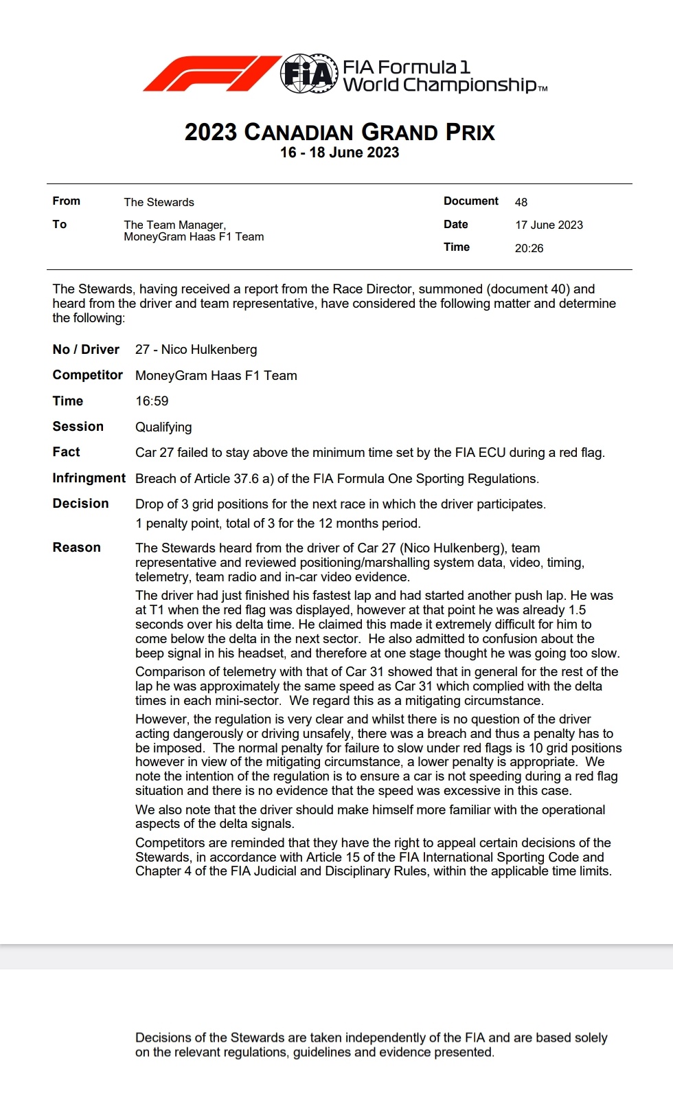 Fernando Alonso saldrá 2º en el GP de Canadá