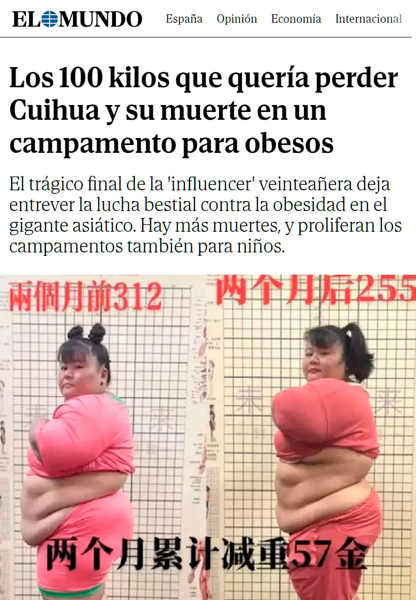 Murió por querer arreglar en poco tiempo lo que había estropeado con malos hábitos durante mucho tiempo.