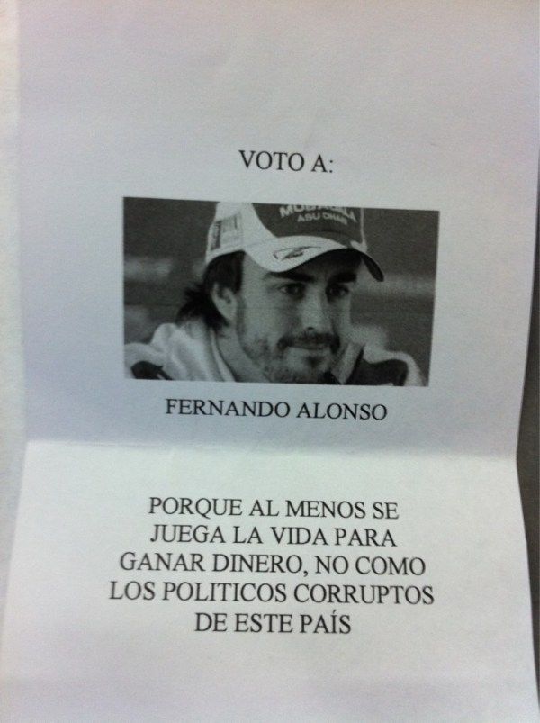 Ideas de papeletas originales para la gente que quiera votar nulo