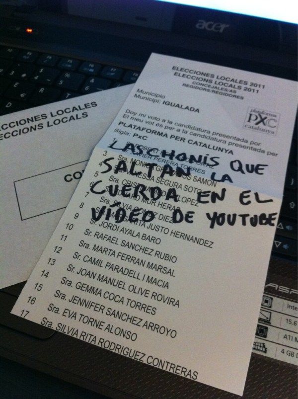 Ideas de papeletas originales para la gente que quiera votar nulo