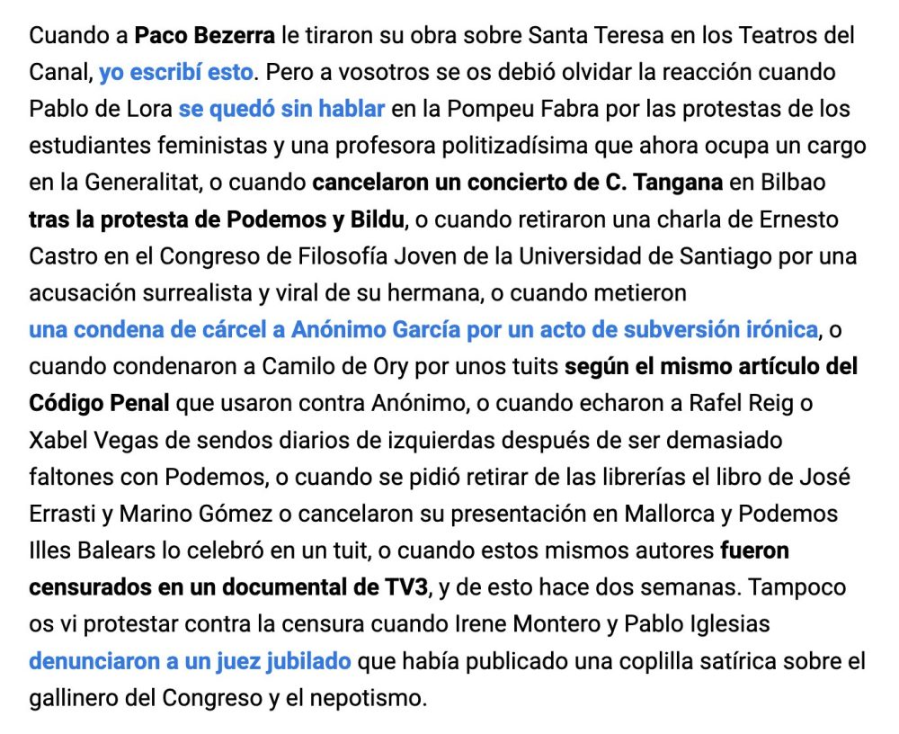 Y mágicamente, JUSTO AHORA, llegan las campañas contra la censura