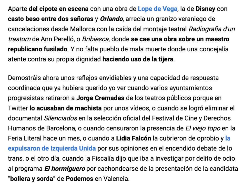 Y mágicamente, JUSTO AHORA, llegan las campañas contra la censura