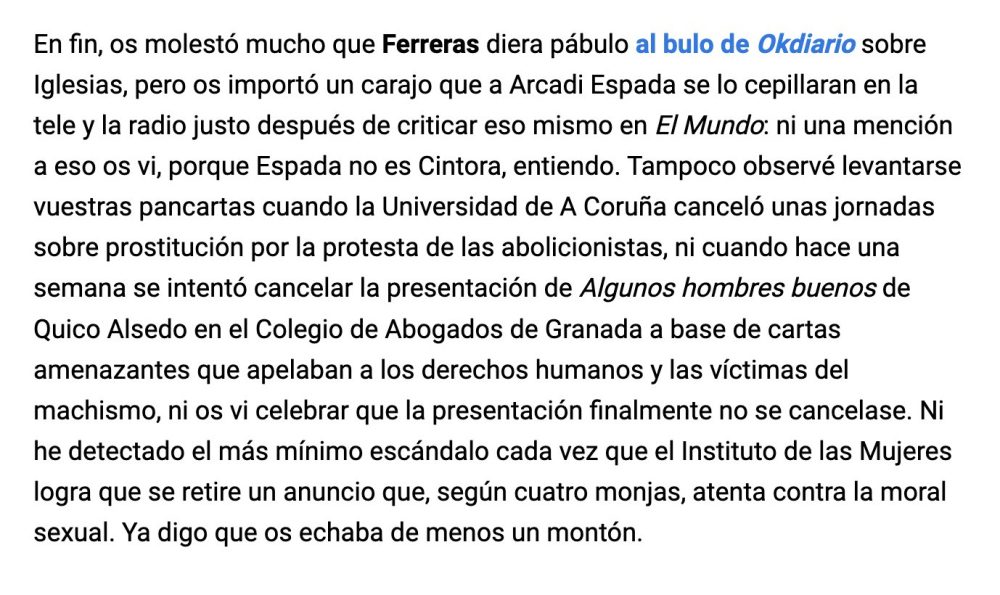 Y mágicamente, JUSTO AHORA, llegan las campañas contra la censura