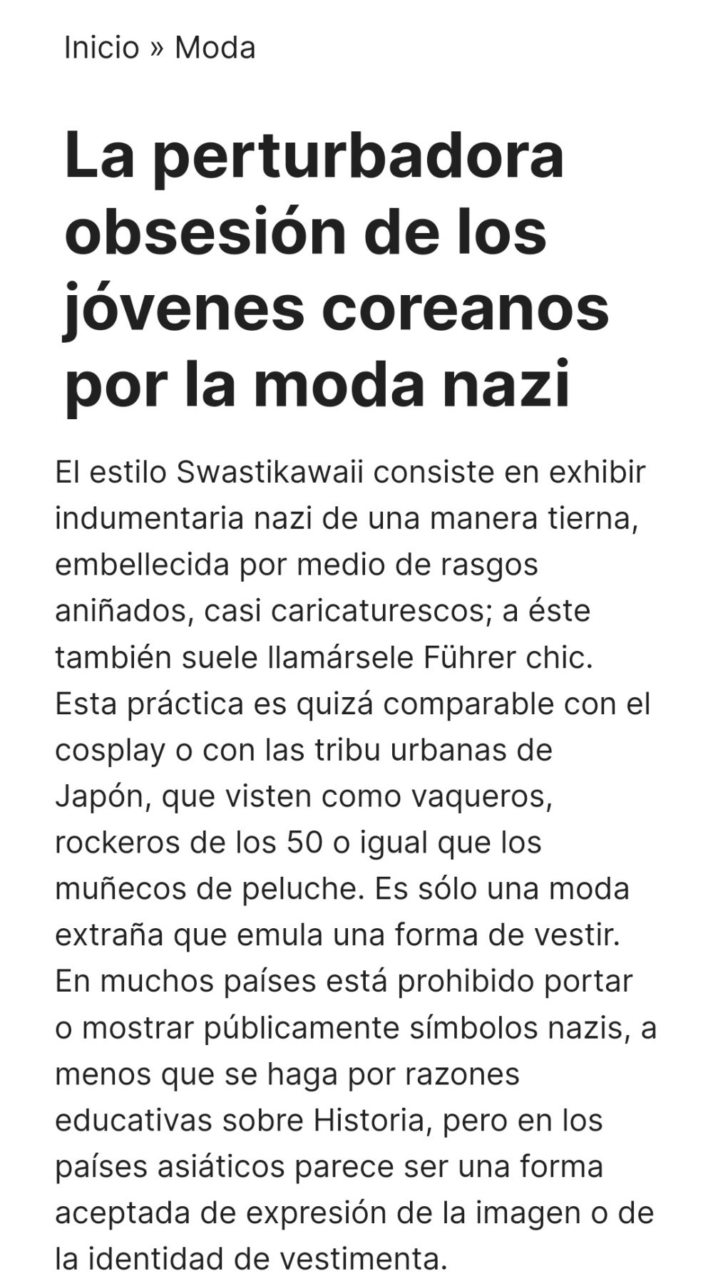 Vivimos tiempos extraños...