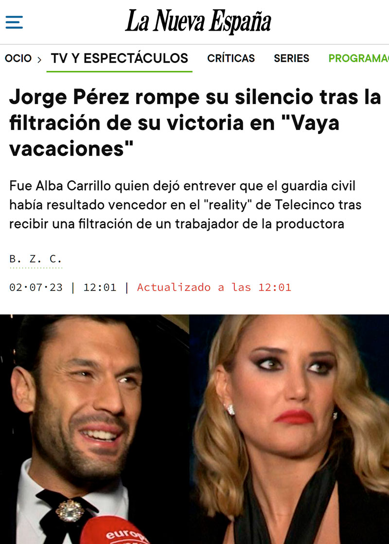 Filtran los ganadores de un concurso de Tele5 antes de que se estrene.